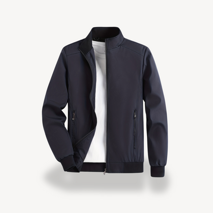 Men’s Polyester Casual Outerwear Zip Jacket
