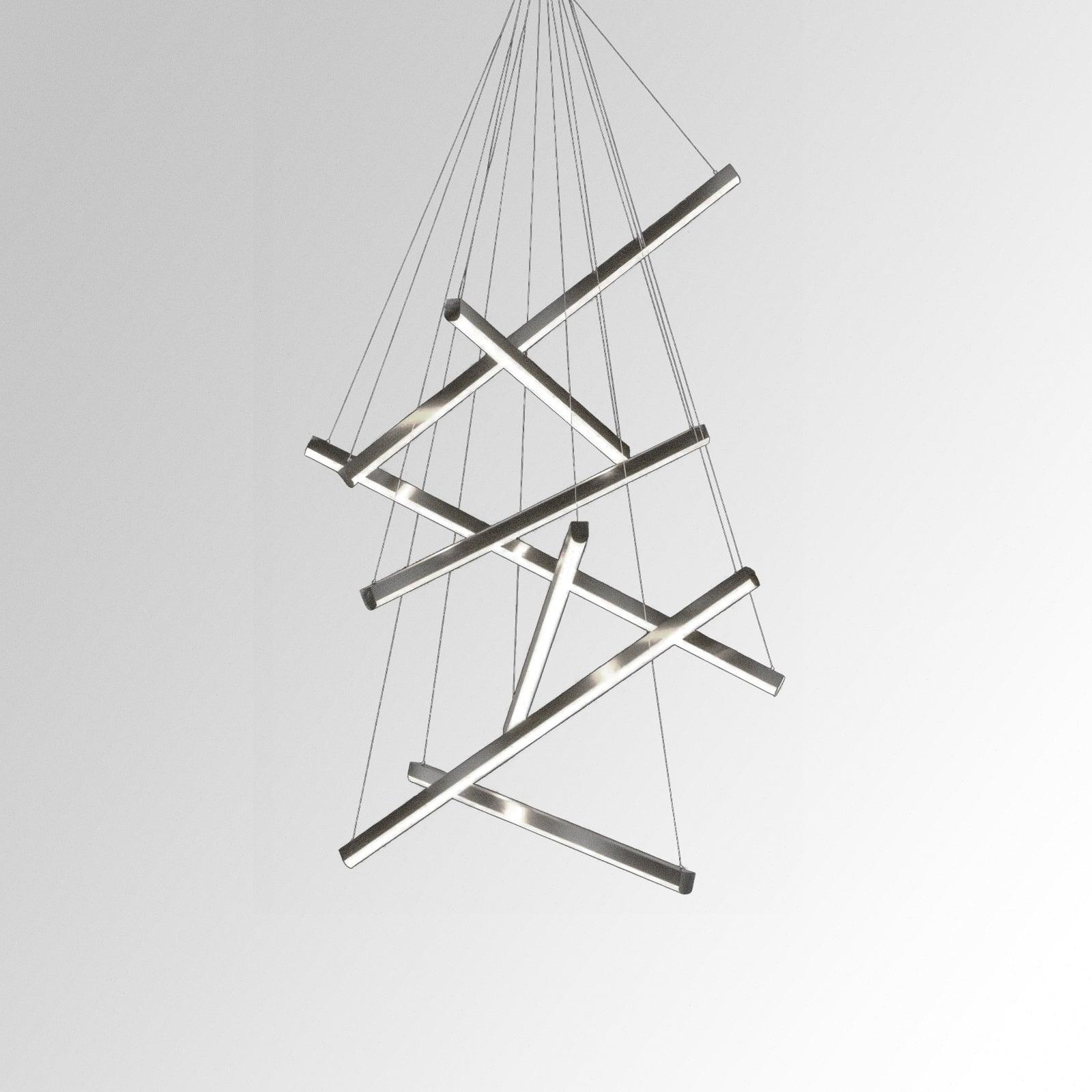 Layered Glass Pendant Chandelier - BritishElegance