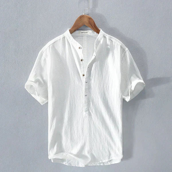 Tyler Summer Shirt: Cotton and Linen