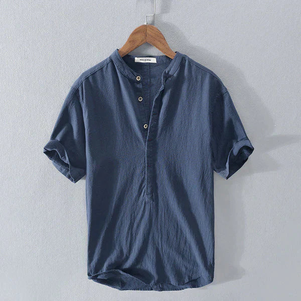 Tyler Summer Shirt: Cotton and Linen