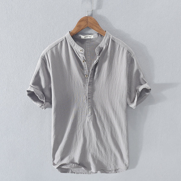 Tyler Summer Shirt: Cotton and Linen