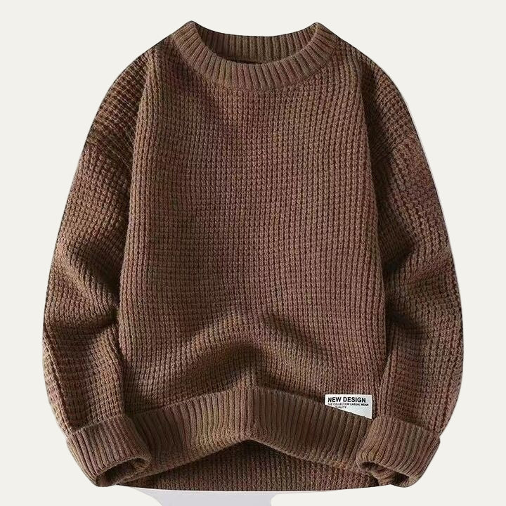 Men’s Wide Rib Relaxed Knit Sweater