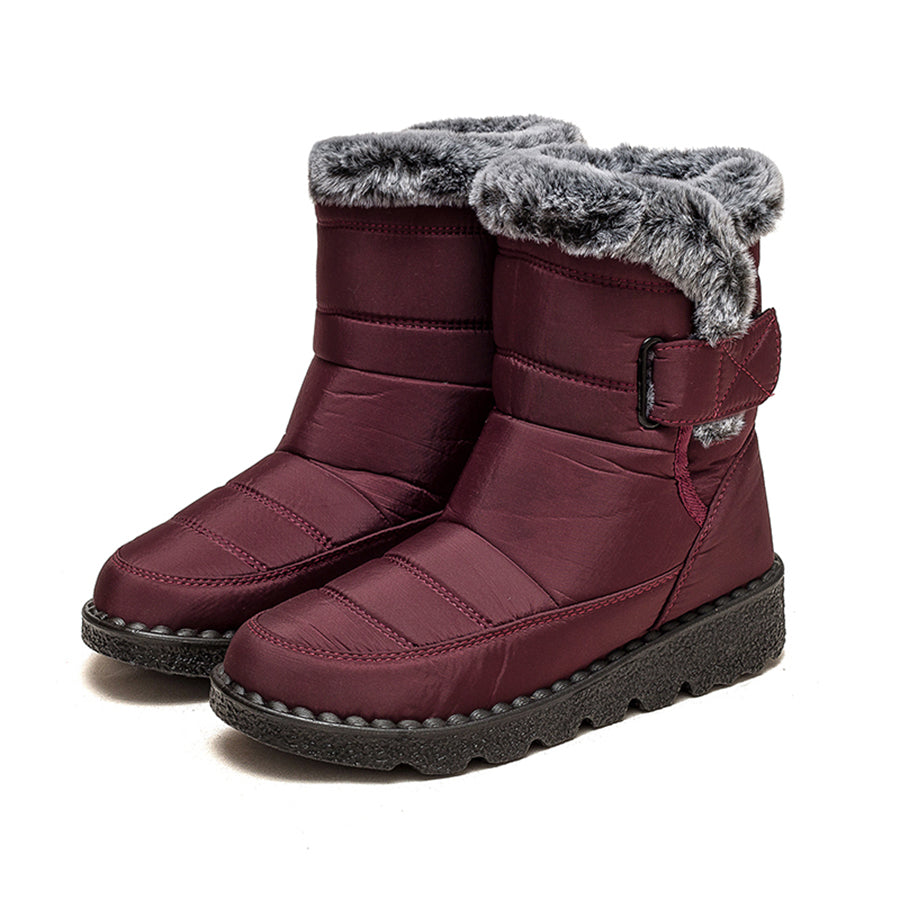 Luxury Women's Warm Snow Boots with Faux Fur Lining