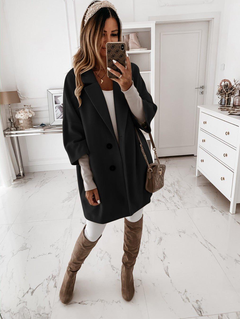 Relaxed Fit Women's Oversized Parka Coat
