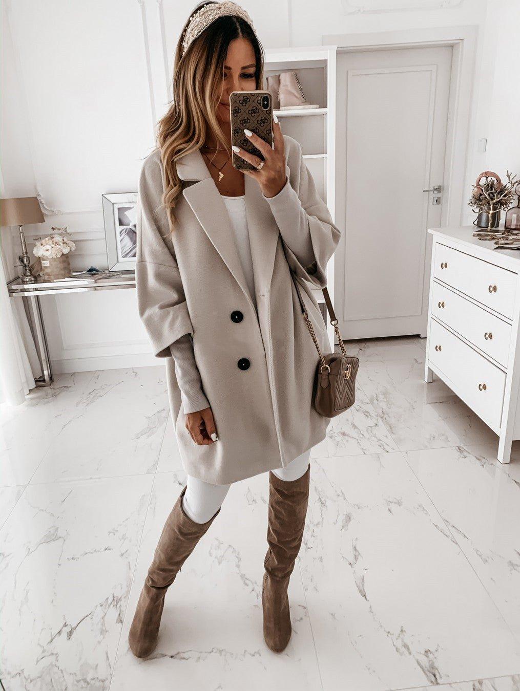 Relaxed Fit Women's Oversized Parka Coat