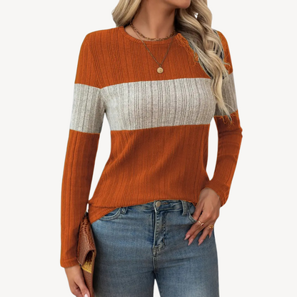 Striped Long Sleeve Top for Women