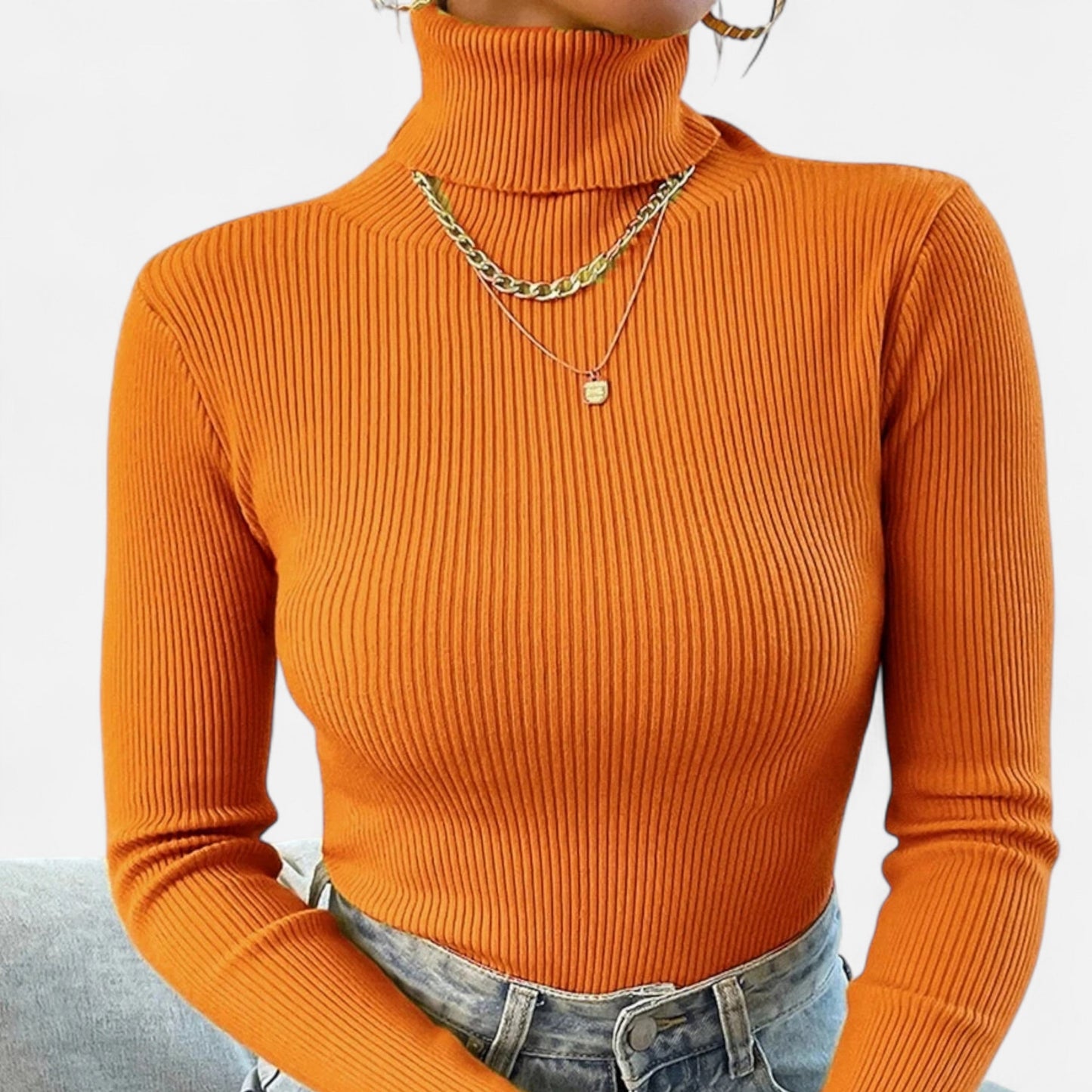 Cassy | Women’s Turtleneck Sweater | Knitted