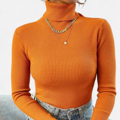 Cassy | Women’s Turtleneck Sweater | Knitted