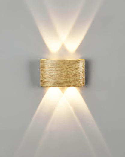 Rustic Wooden LED Outdoor Wall Light Waterproof