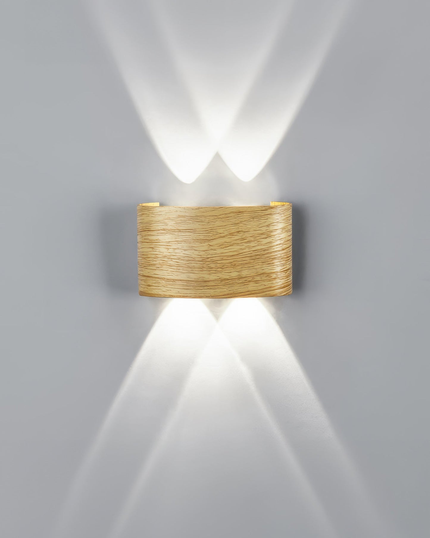 Rustic Wooden LED Outdoor Wall Light Waterproof