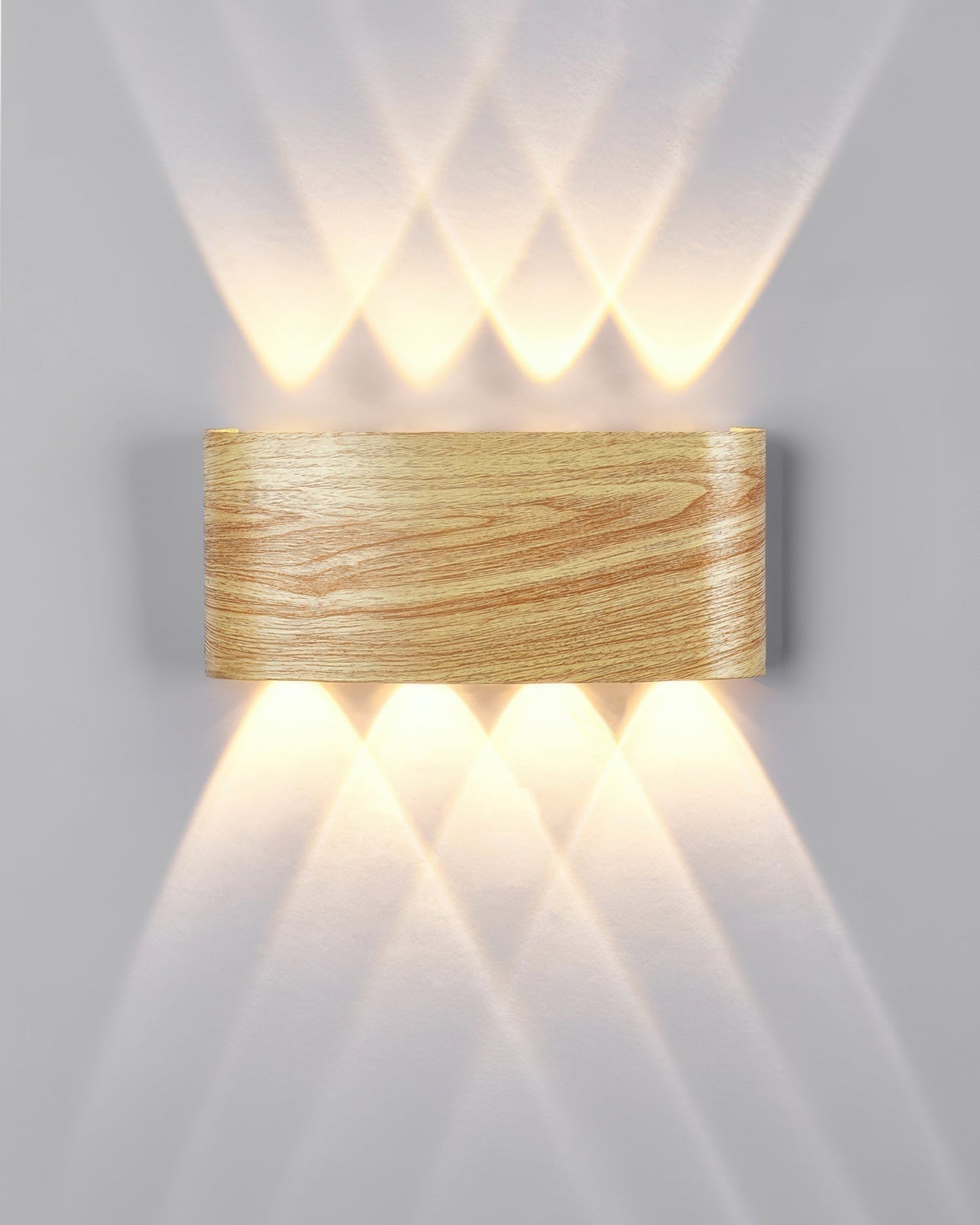 Rustic Wooden LED Outdoor Wall Light Waterproof