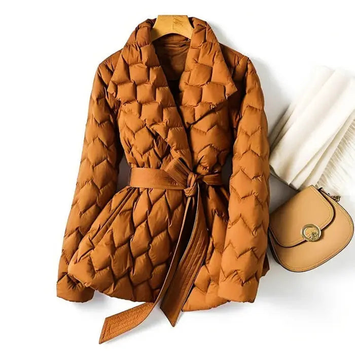 Hazel - Stylish Quilted Down Coat for Women