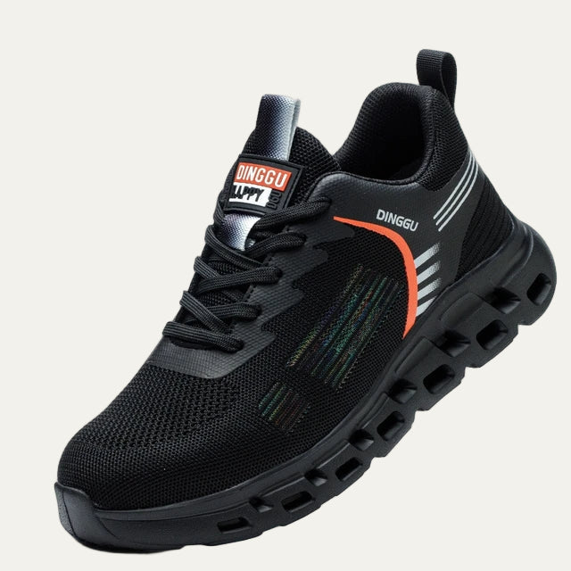 Men’s Cushioned Dial Lacing Mesh Running Shoe