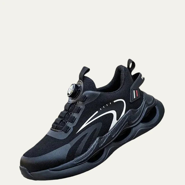 Men’s Cushioned Dial Lacing Mesh Running Shoe