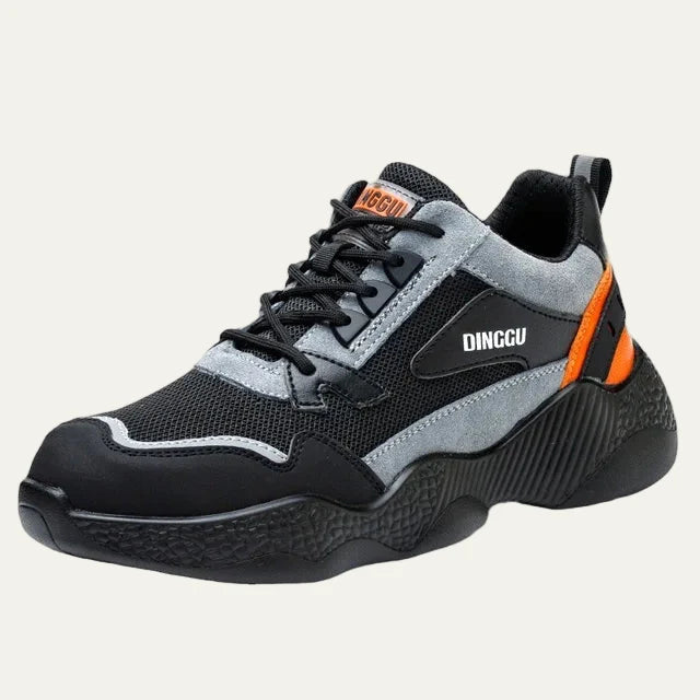 Men’s Cushioned Dial Lacing Mesh Running Shoe