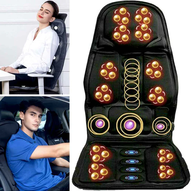 Luxury Heated Massage Chair Seat Cushion - BritishElegance