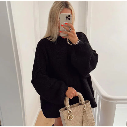 Oversized Knitted Women's Sweater - Mia