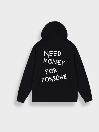 Men’s Casual Pullover Hoodie with Back Print