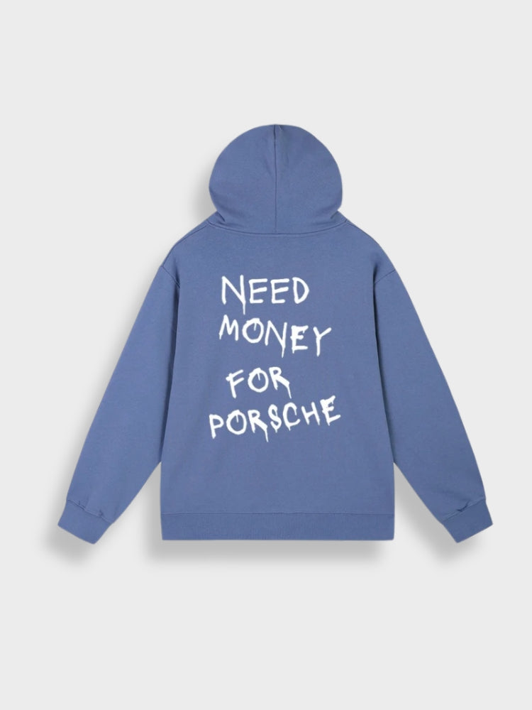 Men’s Casual Pullover Hoodie with Back Print