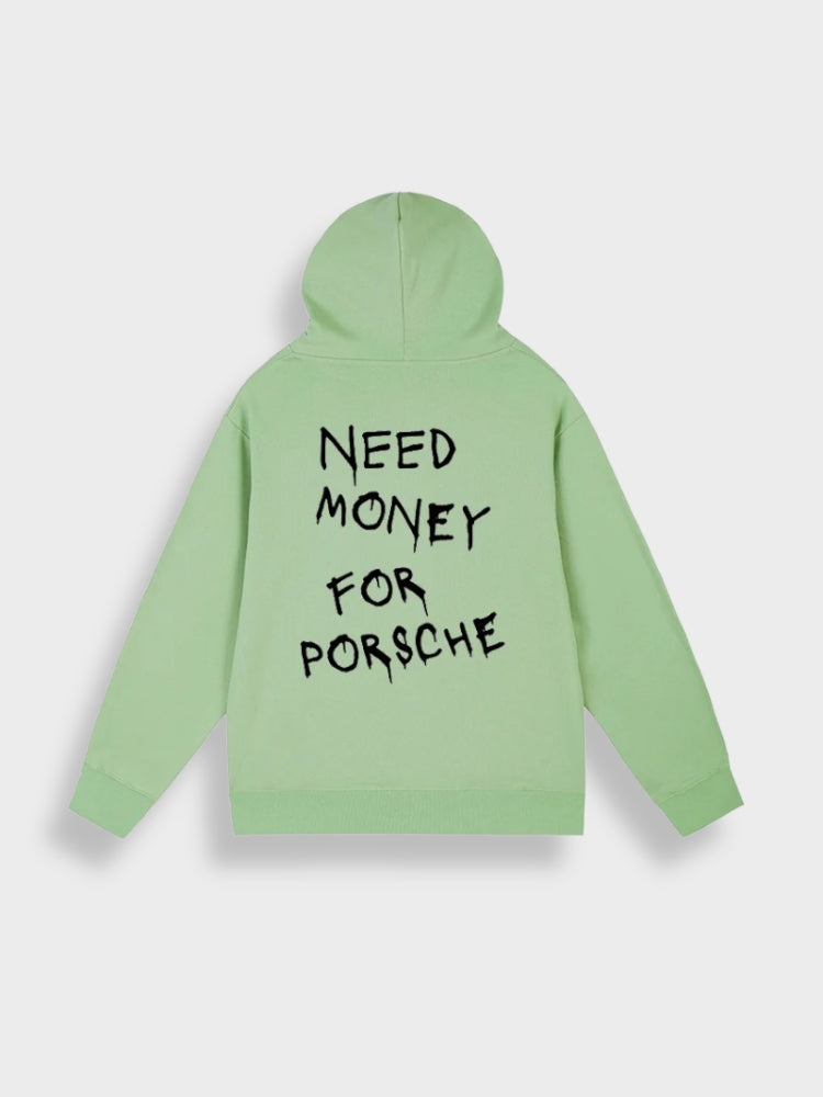 Men’s Casual Pullover Hoodie with Back Print