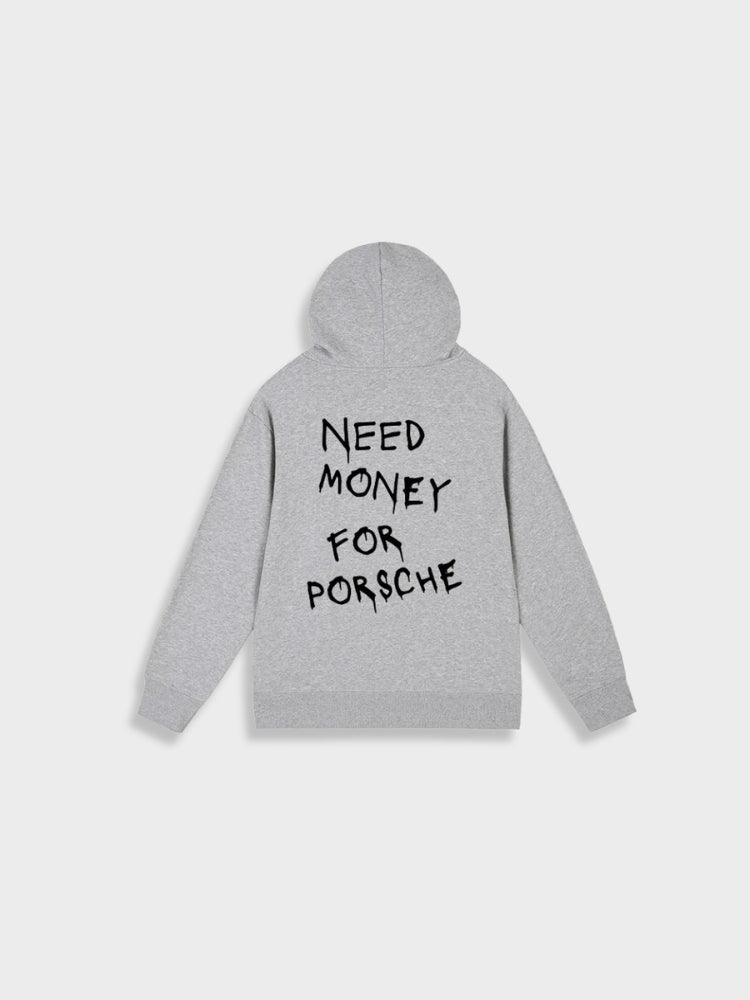 Men’s Casual Pullover Hoodie with Back Print