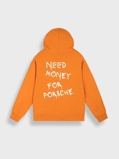 Men’s Casual Pullover Hoodie with Back Print