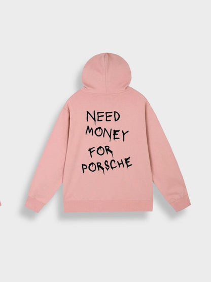 Men’s Casual Pullover Hoodie with Back Print