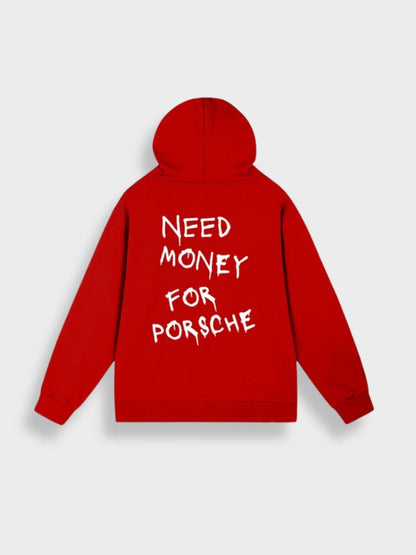 Men’s Casual Pullover Hoodie with Back Print