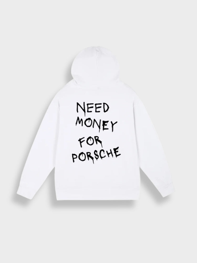 Men’s Casual Pullover Hoodie with Back Print