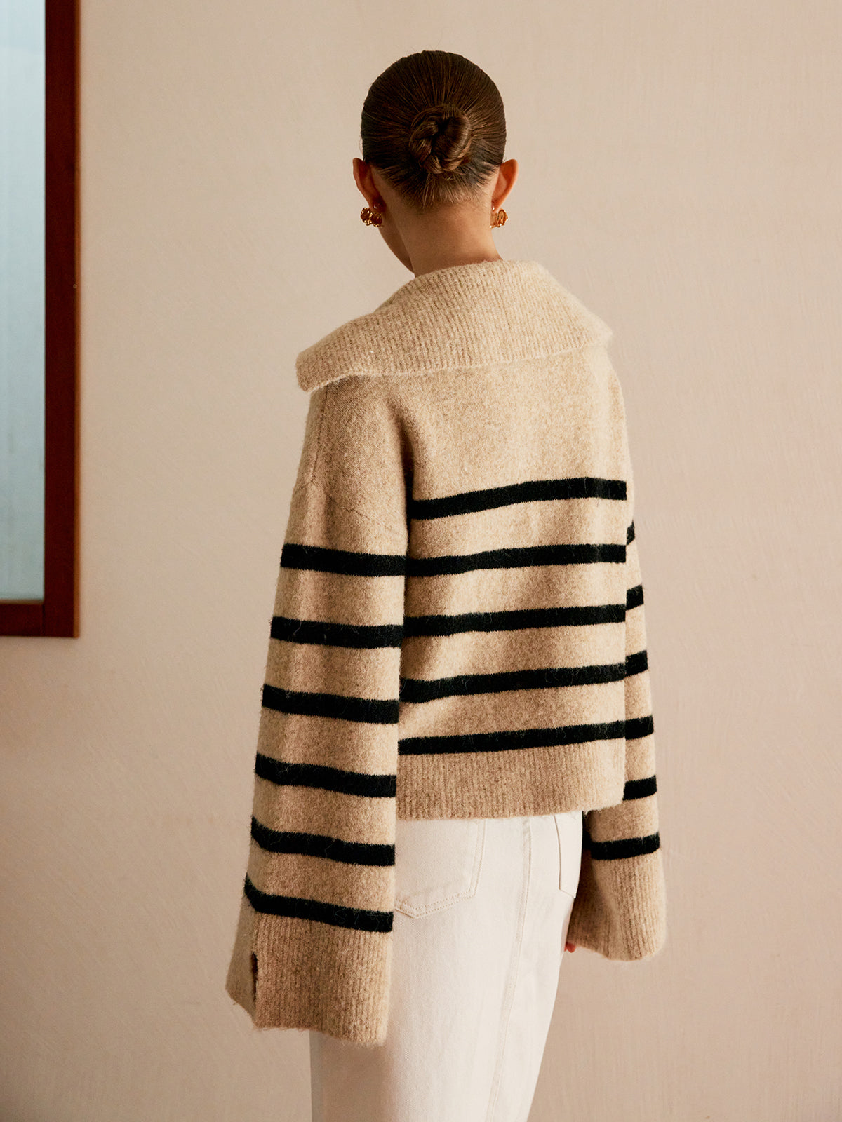 Oversized Striped Sweater for Women – Celina