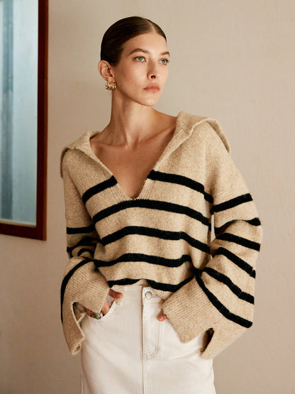 Oversized Striped Sweater for Women – Celina