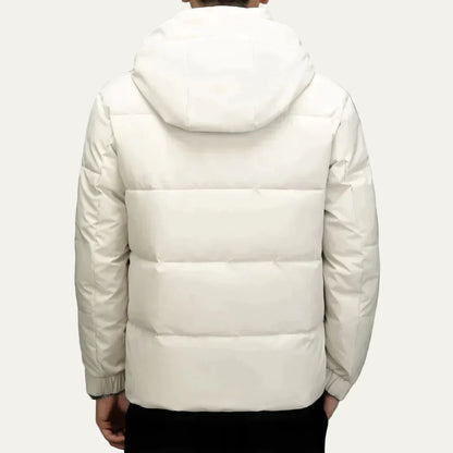 Men’s Modern Quilted Puffer Jacket with Hood
