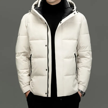 Padded Men's Jacket with Hood - Milo