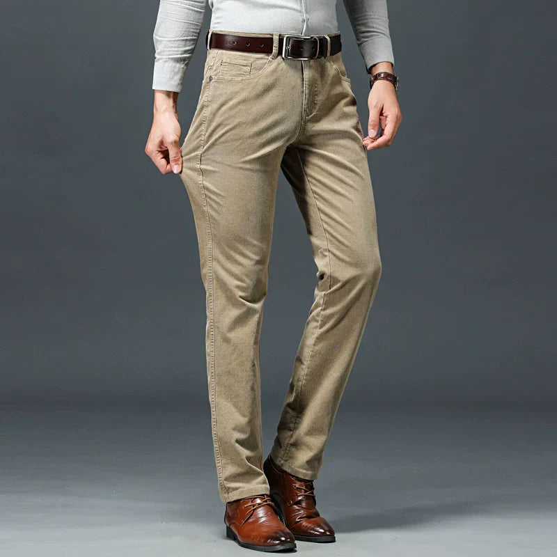Men's Slim Fit Work Pants Comfortable Classic Design - BritishElegance