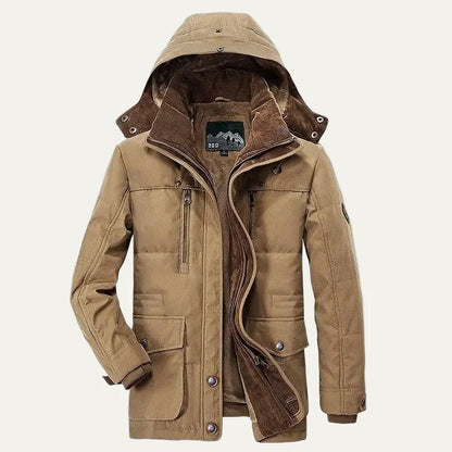 Men’s Detachable Sherpa Lined Winter Parka Jacket