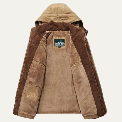 Men’s Detachable Sherpa Lined Winter Parka Jacket