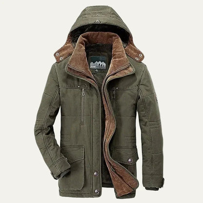 Men’s Detachable Sherpa Lined Winter Parka Jacket