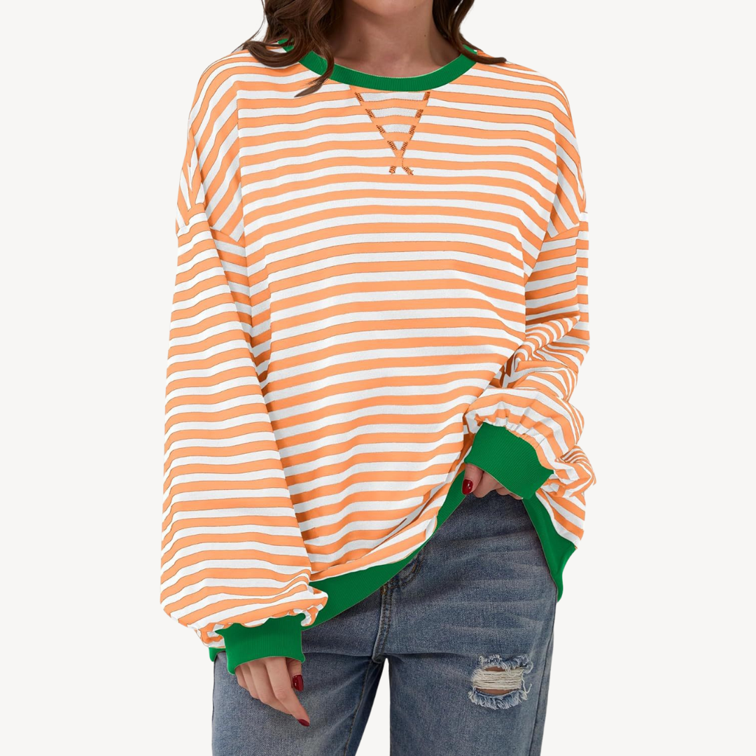 Women's Striped Long Sleeve Top