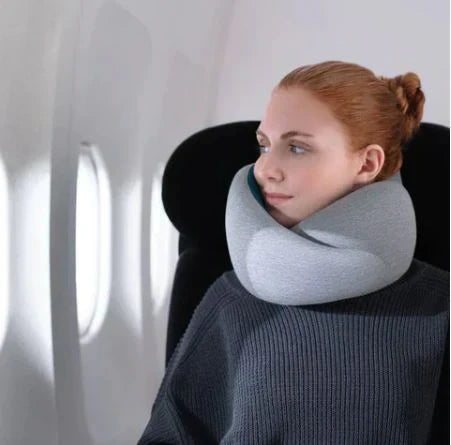 Soft Travel Neck Pillow with Memory Foam Support - BritishElegance