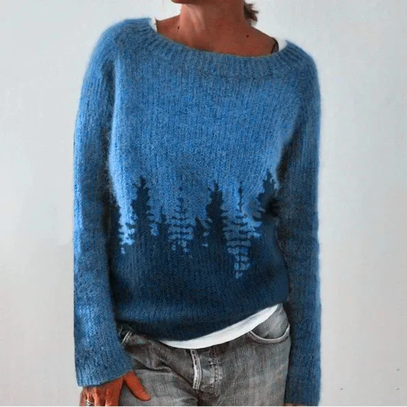 Classic Nordic Knit Sweater For Women - BritishElegance