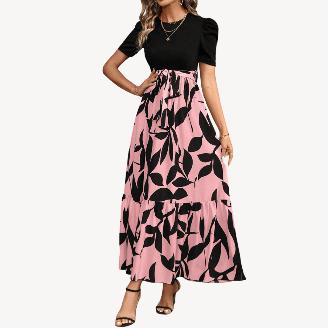 Floral Print Midi Dress Women