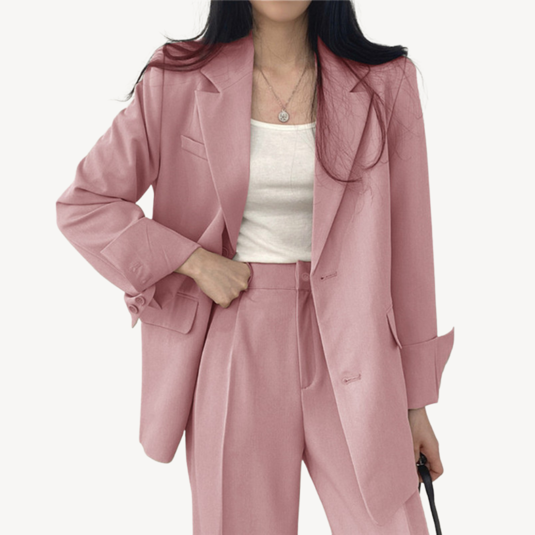 Blazer Pants Suit Set Women