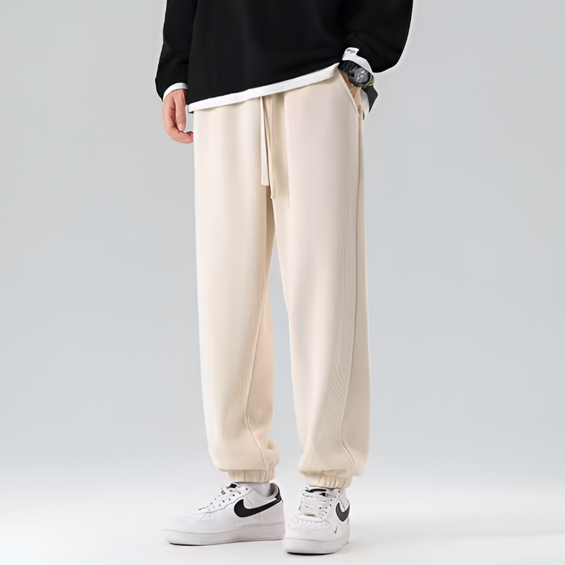 Noah Relaxed Fit Joggers | Drawstring Waist Side Pockets Joggers