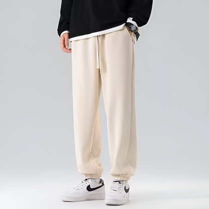 Noah Relaxed Fit Joggers | Drawstring Waist Side Pockets Joggers