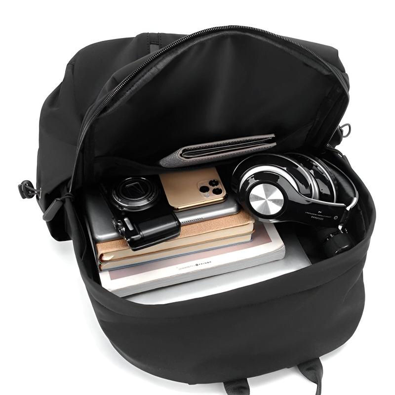 Oscar Structured Backpack | Zipped Side Pockets Backpack