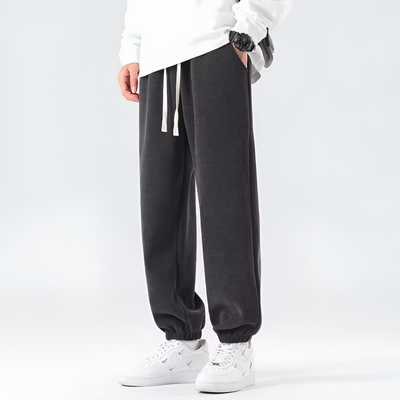 Noah Relaxed Fit Joggers | Drawstring Waist Side Pockets Joggers
