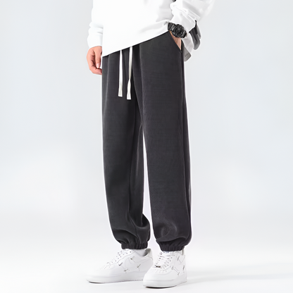 Noah Relaxed Fit Joggers | Drawstring Waist Side Pockets Joggers