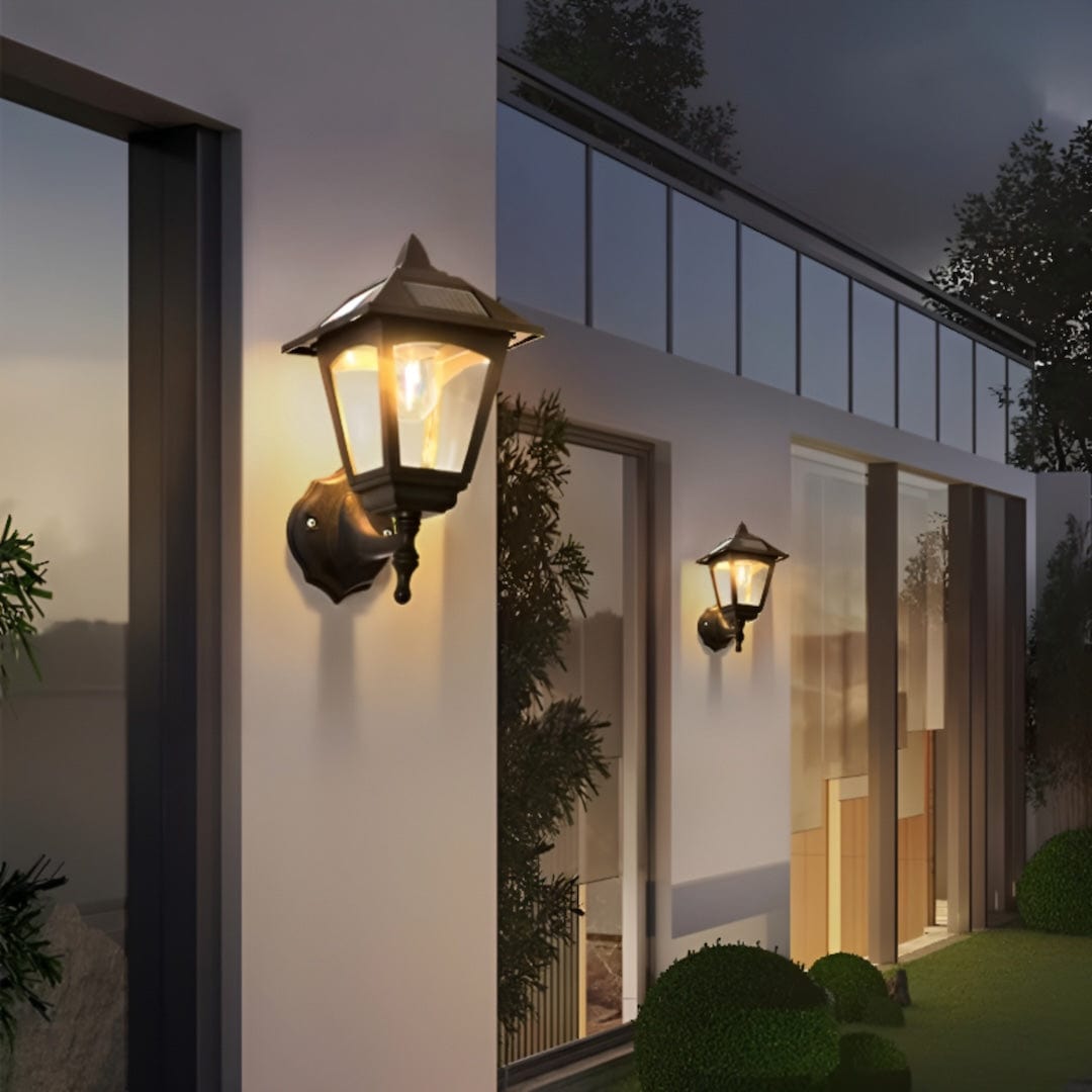 Outdoor Solar Powered Wall Light - BritishElegance