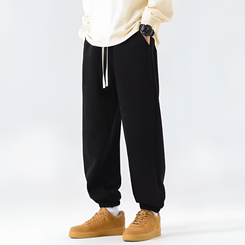 Noah Relaxed Fit Joggers | Drawstring Waist Side Pockets Joggers