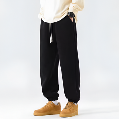 Noah Relaxed Fit Joggers | Drawstring Waist Side Pockets Joggers